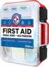 Be Smart Get Prepared First Aid Kit Hard Red Case, 326 Pieces for Office, Home, Car, School, Emergency