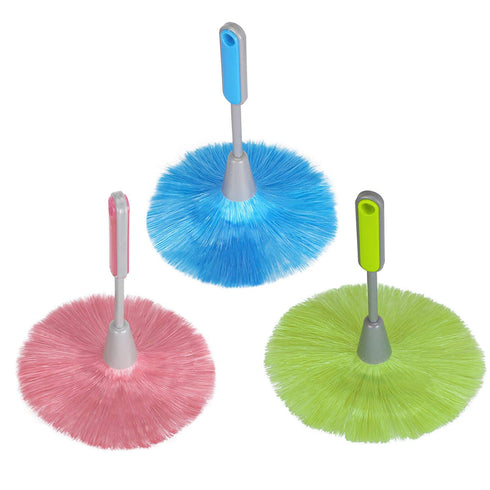 WOVTE 3 Pack Fluffy Microfiber Kitchen Duster, Mini Dusting Wand for Laptop, Keyboard, Computer Screen Cleaner (Blue,