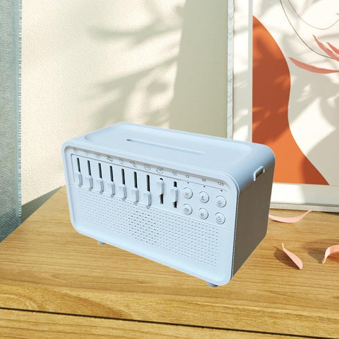 Truosbis Cool Mist Air Humidifier Night Light Speaker with Sound Machine Aroma Diffuser White Noise for Office Yoga