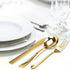 100 Pieces Gold Plastic Disposable Forks, Heavy-Duty Silverware for Party, Wedding, Occasion, 6.9 Inch Soup Forks