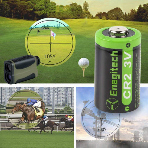 CR2 3V Lithium Battery, 6 Pack with PTC Protection for Boresighter, Golf Rangefinder, Funifilm Instax Mini55