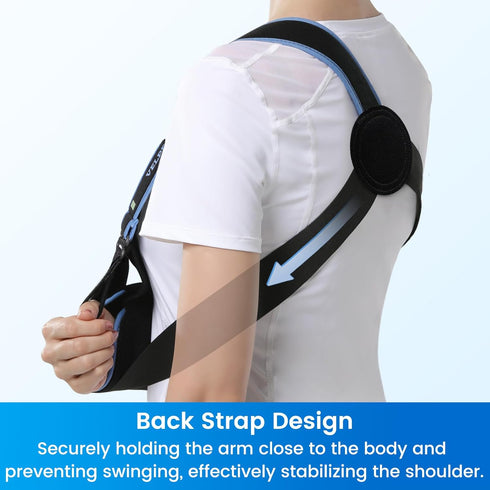 Immobilizer Elbow 33.5-41) Velpeau Arm Sling Shoulder for Women and Men, fit Left or Right Arm - Rotator Cuff Support
