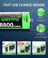 WAVYPO 8800mAh (4-Pack) Rechargeable D Lithium Batteries with Included USB-C Charging Cable, Rechargeable D Batteries