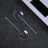 100Pcs Disposable Heart Shaped Dessert Spoons, Long Handle Plastic Tasting Spoons for Wedding Party Favors