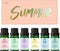 MitFlor Summer Essential Oils Set - 6x10ml for Diffusers, Soap & Candle Making, Aromatherapy Gift Set