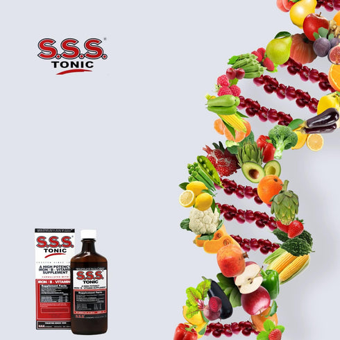 S.S.S. Tonic 10 Fl Oz, Iron and Vitamin B Supplement, High Potency Vitamins, Bottle (Pack of 1)