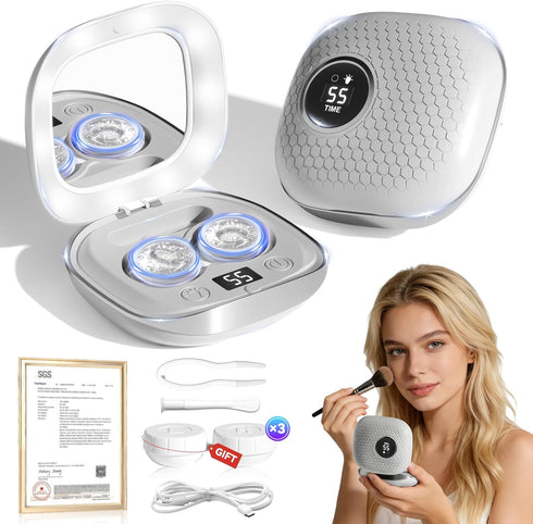 VCNFPRO 2025 Upgraded Ultrasonic Contact Lens Cleaner50KHz Germany Super MotorTop1 Intelligent Chip-Smart Modes
