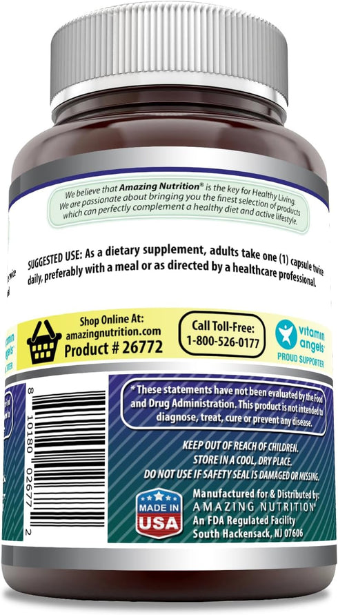 Amazing Formulas Alpha Lipoic Acid 300 Mg Capsules, 120, Non-GMO, Gluten-Free, Made in USA