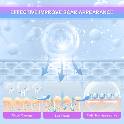 Voryn 1.23Oz (35g) Silicone Scar Cream Scar Gel - Advanced Scar Treatment Keloid Bump Removal for Surgical Scars