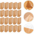 WEKAMOS 50pcs Packaging Kraft Paper Bakery Bread Bags with Window, Medium Size Bread Storage Pouches for Toast