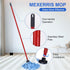 Microfiber Mop Cloth Heads Replacements: One Mop Handle with Two Blue Microfiber Cloth Heads Compatible with All