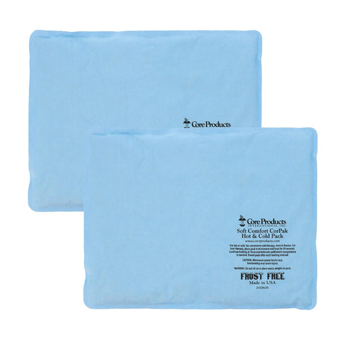 Core Products Soft Comfort CorPak - No Frost Hot and Cold Therapy Pack, 10" x 13", Made in The USA - 2 Pack