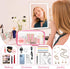 Personalized Initial Letter Clear Makeup Bag - Preppy Small Nylon & PVC Cosmetic Zipper Bag for Travel
