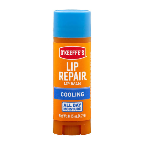 O'Keeffe's Lip Repair Cooling Relief Lip Balm Stick for Dry, Cracked Lips (Pack of 3)