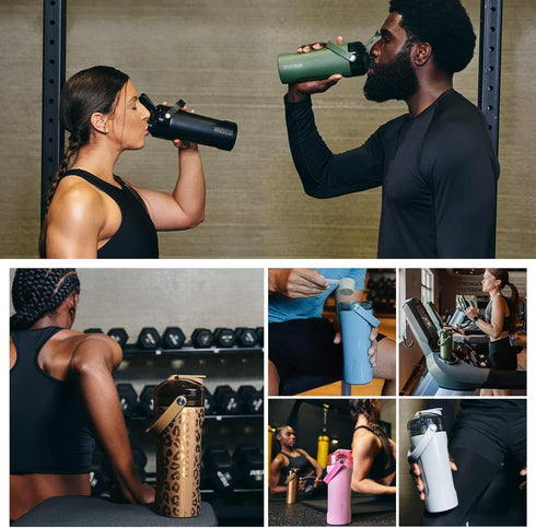 BrueMate MultiShaker Blender Shaker Bottle, 100% Leakproof Insulated, 26oz (Guava)