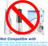 Flosser Replacement Tips for Waterpik, Plaque Seeker Tips Compatible with Oral Irrigators, 6-Pack