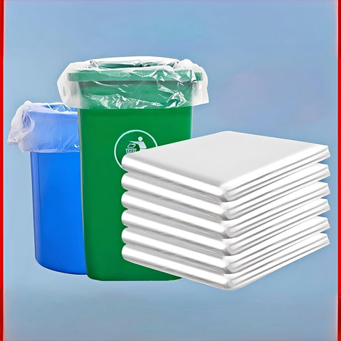 Uieogio 16-25 32 36 Inch, 100 Count bags,80cm 90cm Heavy-Duty Trash Bags, Gallon, x Flat-opening garbage bags