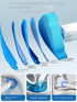 54 Counts Disposable Toilet Brush Refills, Bathroom Cleaner Refill Heads (54pcs Blue Ocean)