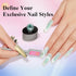 MIZHSE Cat Eye Gel Nail Polish Set - 8 Colors with Magnet Stick, Shiny Glitter Soak Off Gift
