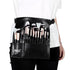 MSQ 23 Pockets Professional Makeup Brush Bag, Adjustable PU Leather Organizer with Artist Belt Strap
