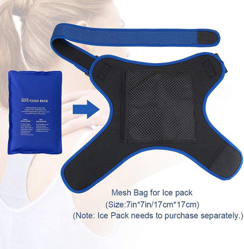 LoKori Frozen 3 Settings,Compression Heated Shoulder Wrap Brace, Shoulder Heating Pads Massager for Men Women Shoulder