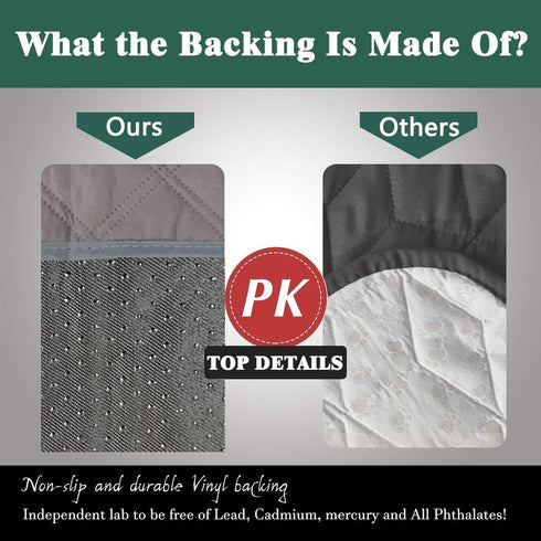 Waterproof Chair Pads for Incontinence, 2Pcs Reusable Washable Seat Protector Pads for Seniors and Toddlers, 22"X21",