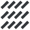 Kenz Laurenz Soft and Stretchy Elastic Cotton Headbands, Pack of 12, Charcoal Grey