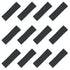 Kenz Laurenz Soft and Stretchy Elastic Cotton Headbands, Pack of 12, Charcoal Grey