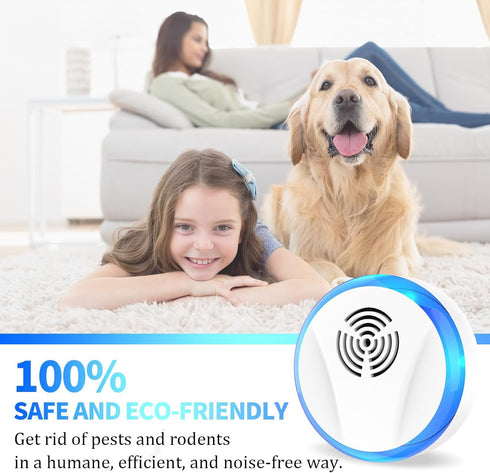 6 Packs Ultrasonic Pest Repeller Indoor, Mouse Repellent Plug in for Roach, Rodent, Bugs, Rat, Mosquito, Spider