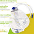 BodyHealt Foley Catheter Bag, Urinary Drainage Bag with Anti-Reflux Chamber, 2000 mL Volume, 48" Drainage Tube