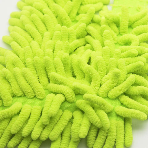 EZ SPARES 2Pcs Replacement Mop for Brush Head - Washable Microfiber Chenille Dust Mop, Strong Water Absorption