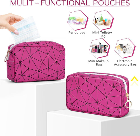 Likesing Tampon Holder for Purse, Leather Period Bag Sanitary Napkin Storage Bag for Girls Womens, Portable Feminine