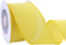 VATIN Linen Wired Ribbon, 2-1/2 Inch X 10 Yard Light Yellow Burlap Wired Ribbon for Gift Wrapping, Crafts