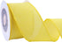 VATIN Linen Wired Ribbon, 2-1/2 Inch X 10 Yard Light Yellow Burlap Wired Ribbon for Gift Wrapping, Crafts