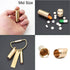 3 Air-Tight EDC Accessory Case, Pill Fob Capsule Keychain, Waterproof Match Case, Battery Holder, Outdoor Survival