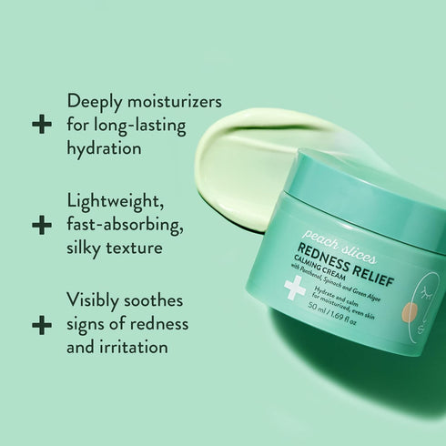 Peach Slices Redness Relief Calming Cream for Skin Soothing