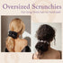 OLESILK Silk Scrunchies Oversized - 100% Mulberry Large for Women with Thick Curly Hair Care