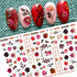 Flower Nail Art Stickers Decals 6 Sheets, Spring Rose 3D Self-Adhesive Nail Stickers for Women