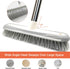 Push Broom,Tub Tile Broom Brush,Stiff Bristles Broom for Shower Cleaning, Patio, Kitchen,Grout and Garage,Indoor Outdoor Cleaning Brush,Adjustable Stainless Steel Long Handle-46.5"… by IZSOHHOME