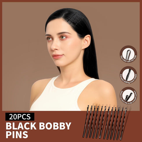 Teenitor Hair Ties Kit, 500pcs Clear Elastic Hair Bands, 30pcs Ponytail Holders, 40pcs Bobby Pins for Women