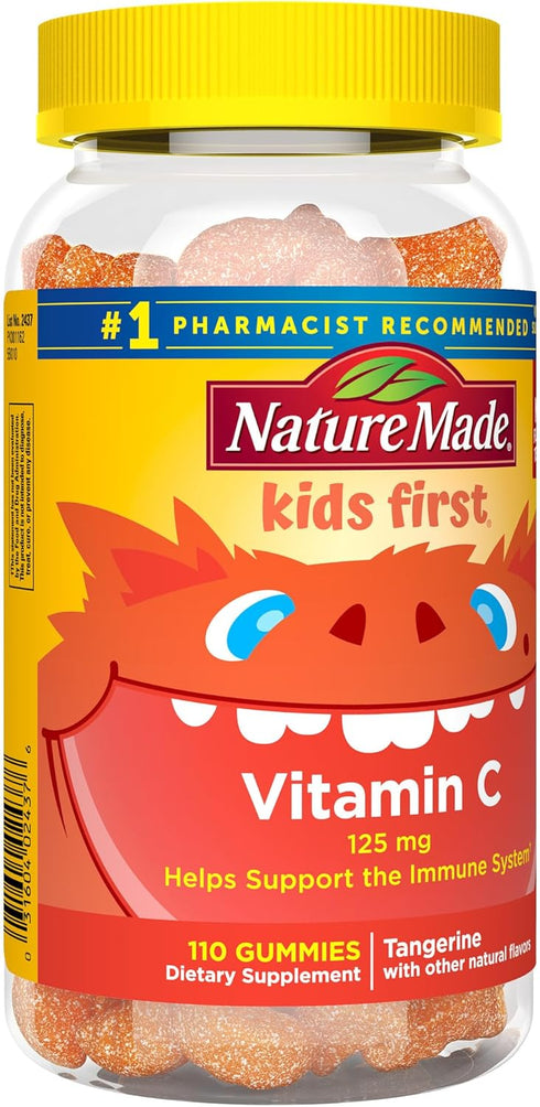 Nature Made Kids First Vitamin C Gummies, 110 Gummies, Immune Support
