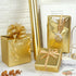 Gold Wrapping Paper Roll, Solid Color Metallic Matte Gift Wrapping Paper for Birthday Wedding Christmas Baby Shower
