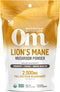 OM MUSHROOM SUPERFOOD Lion's Mane Organic Mushroom Powder, 3.5 oz, 50 Servings, Improves Memory & Focus