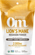 OM MUSHROOM SUPERFOOD Lion's Mane Organic Mushroom Powder, 3.5 oz, 50 Servings, Improves Memory & Focus