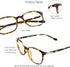 VisionGlobal Blue Light Blocking Glasses for Women/Men, Anti Eyestrain, Stylish Square Frame, Anti Glare (+2.50