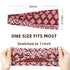 Huachi Boho Headbands, Wide Non-Slip Hair Accessories for Women's Yoga, Workout, Summer, 6 Pack