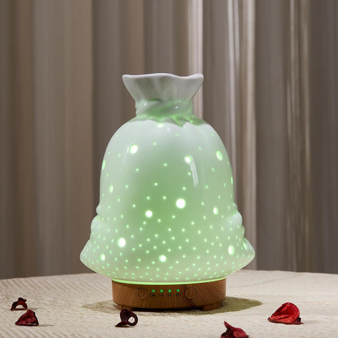 inrorans 160ML Ceramic Diffuser for Essential Oils Lucky Bag Aromatherapy Diffuser Ultrasonic Cool Mist Humidifier