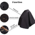 Noverlife Black Makeup Cape, Chemical & Water Proof Beauty Salon Shorty Smock for Clients, Lightweight