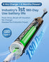 Tgbhcom 4 1 180-Day 6 IPX7 2-Minute Black Electric Toothbrushes, with Brush Heads, Travel Toothbrush Case, for Adults