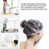 YIZIJIZI 30PCS Large Thick Clear Waterproof Disposable Shower Caps for Women, 20.5" Size, Home, Spa, Travel
